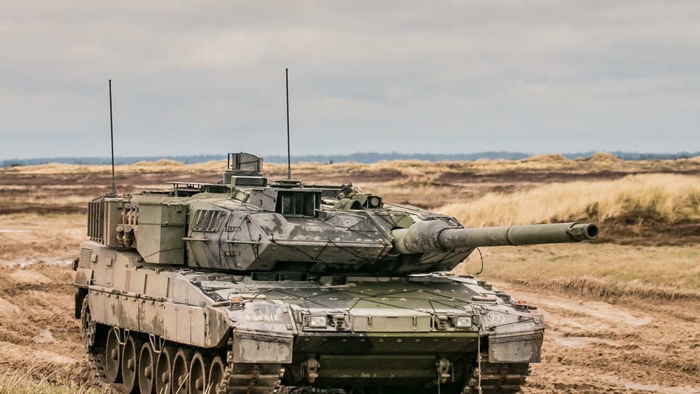 Nemecký hlavný bojový tank Leopard 2.