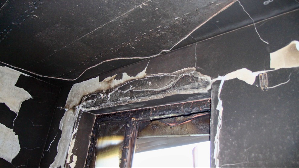 Požiar bytu v Ružinove