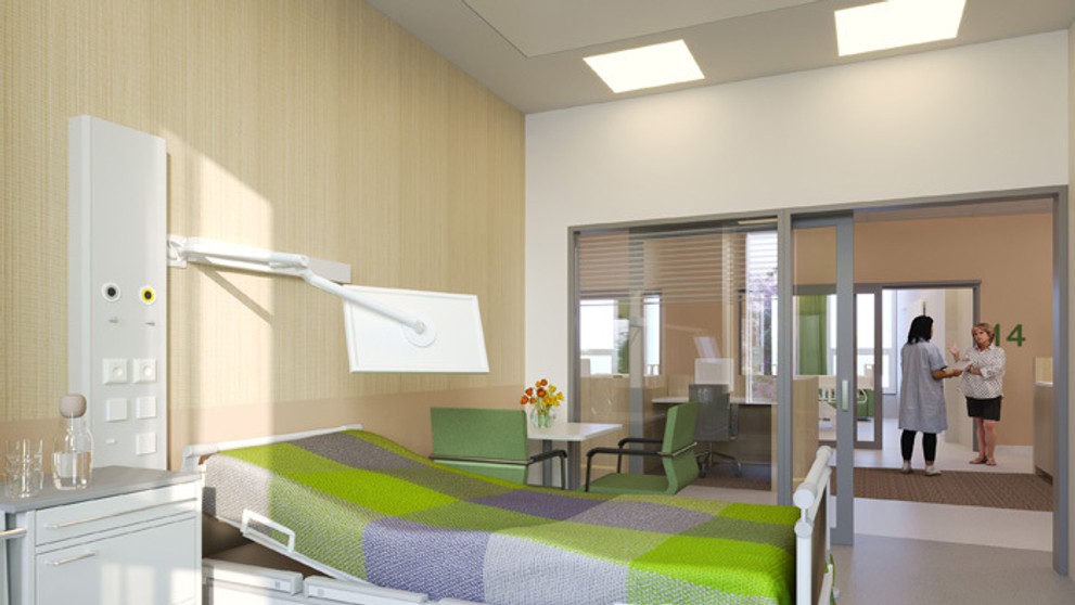 Vizualizácia nemocnice v bratislavských Boroch.