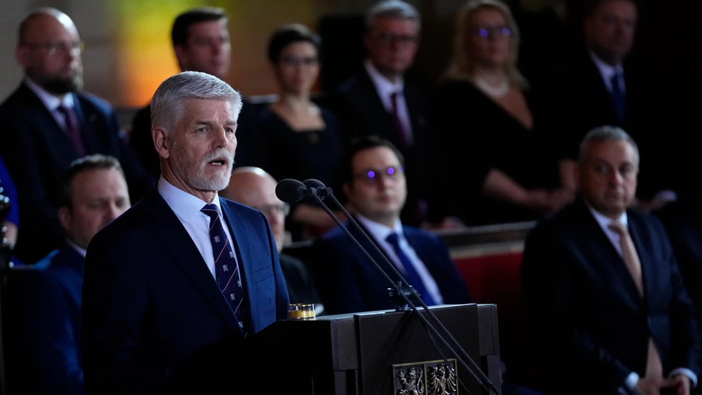 Novozvolený český prezident Petr Pavel vystúpil s prejavom k hosťom počas jeho inaugurácie na Pražskom hrade.