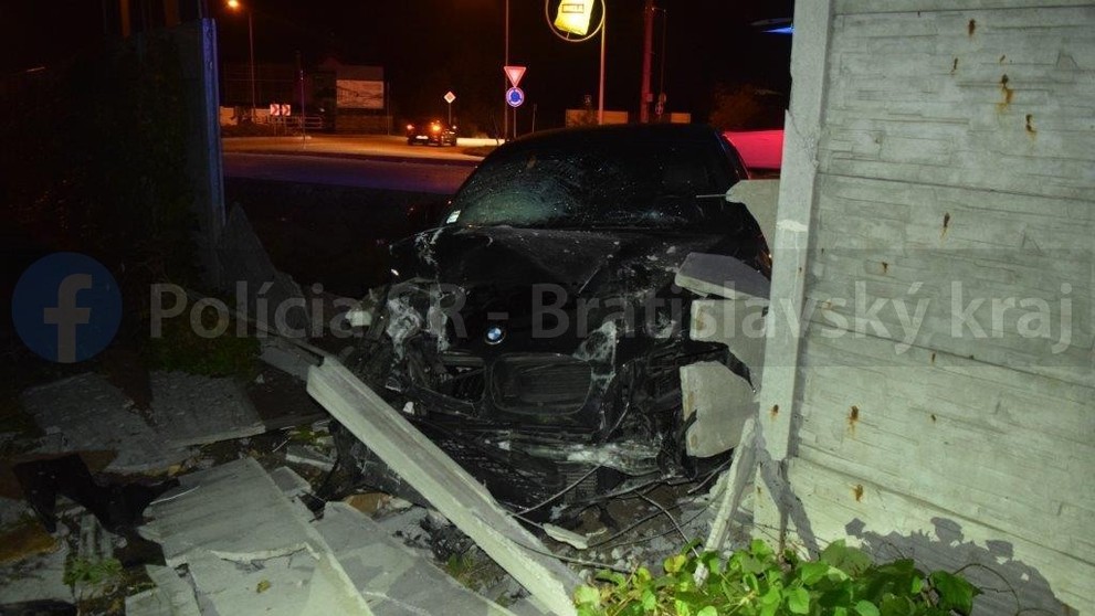 Fotografia z miesta nehody.