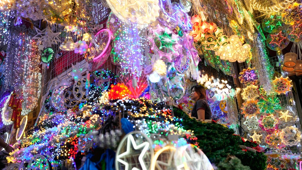 Vianočná výzdoba na Filipínach.