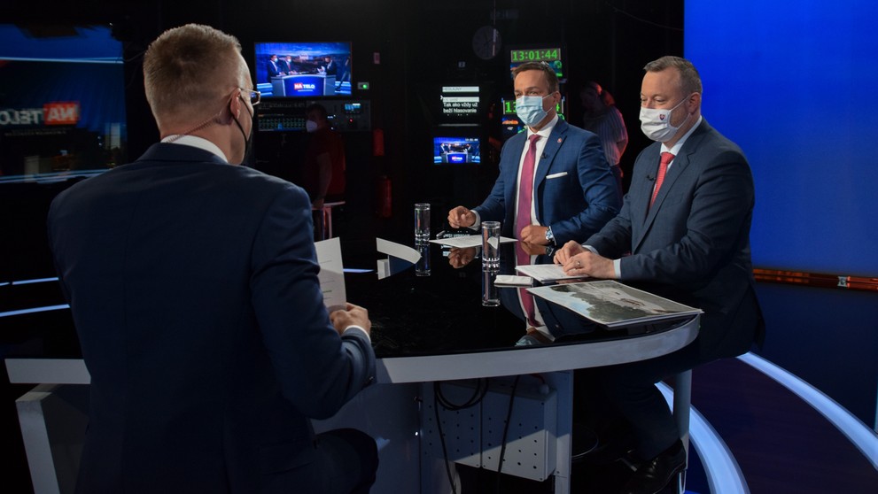 Erik Tomáš a Milan Krajniak v Na telo.