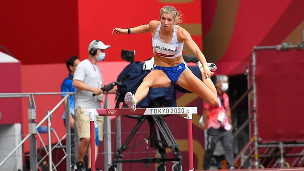 Emma Zapletalová  na OH v Tokiu.