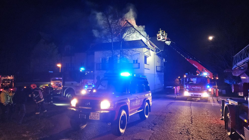 Požiar v Tatranskej Lomnici.