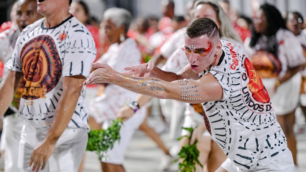 Lukáš počas generálky pred karnevalom.