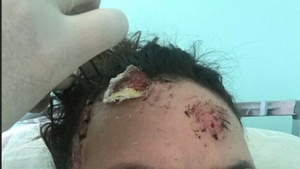 Jordan Staal z Caroliny proti Columbusu.