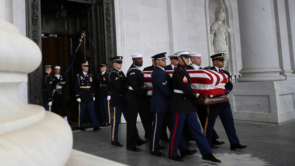 Pohreb amerického exprezidenta Georgea Busha.