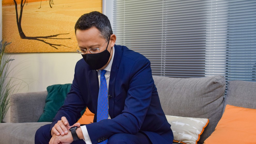 Veroinka Remišová pred vysielaním.