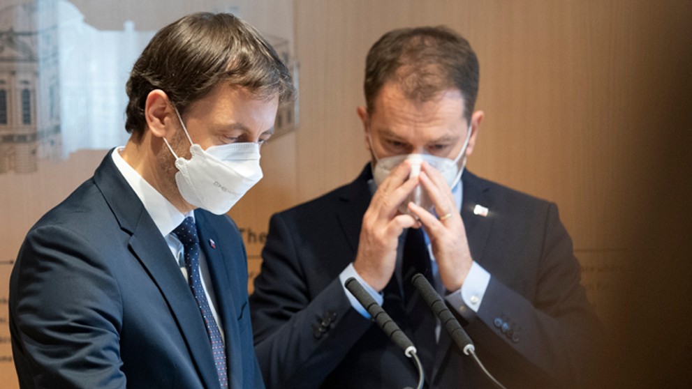 Eduard Heger a Igor Matovič.