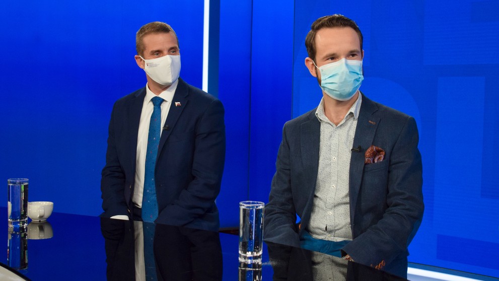 Martin Klus a Peter Sabaka v Na telo plus.