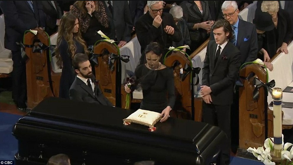 Pohreb manžela Celine Dion