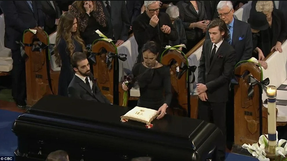 Pohreb manžela Celine Dion