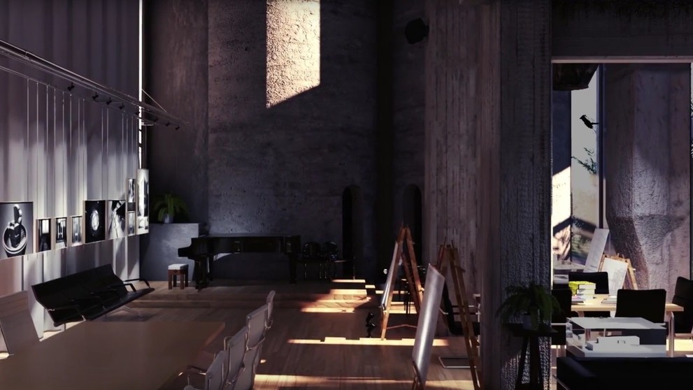 Interiér sídla architekta Ricarda Bofilla.