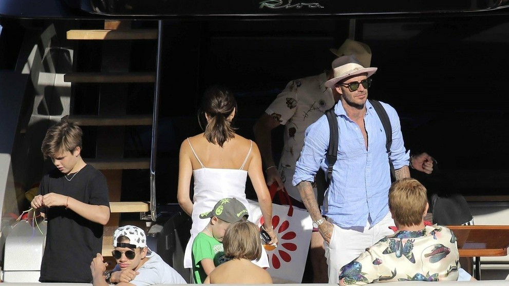 Beckhamovci na dovolenke