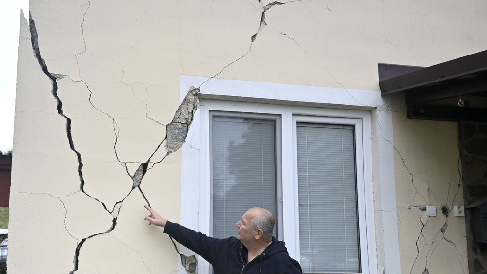 Zemetrasenie v obci Baškovce