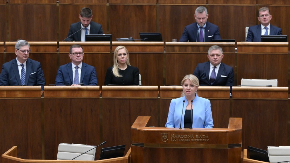 Prezidentka Zuzana Čaputová vystúpila v pléne NR SR. 