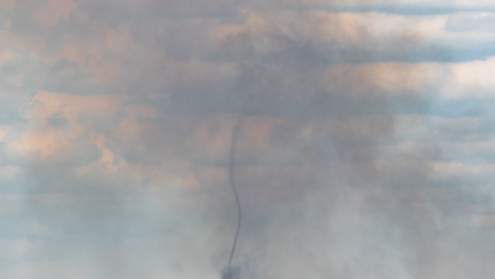 Prachový diabol pri obci Pata.