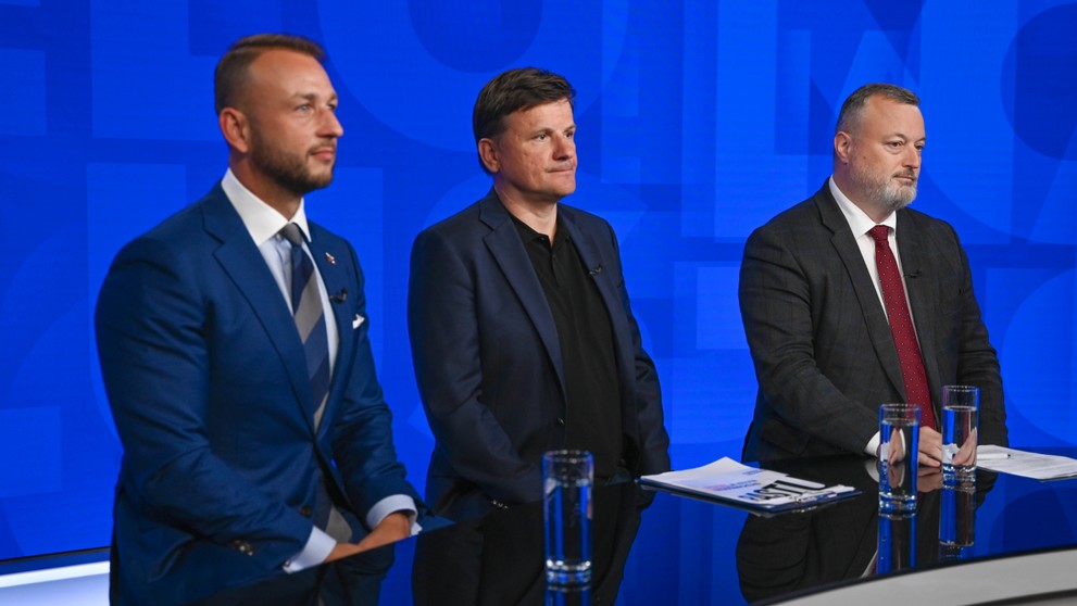 Matúš Šutaj Eštok, Alojz Hlina a Milan Krajniak v relácii Na telo plus.