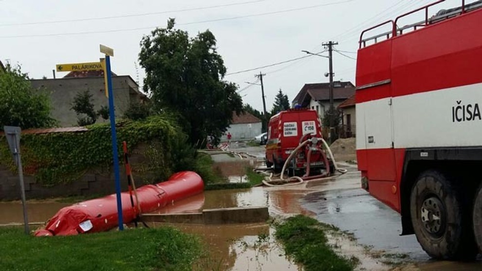 Blesková povodeň v Cíferi.