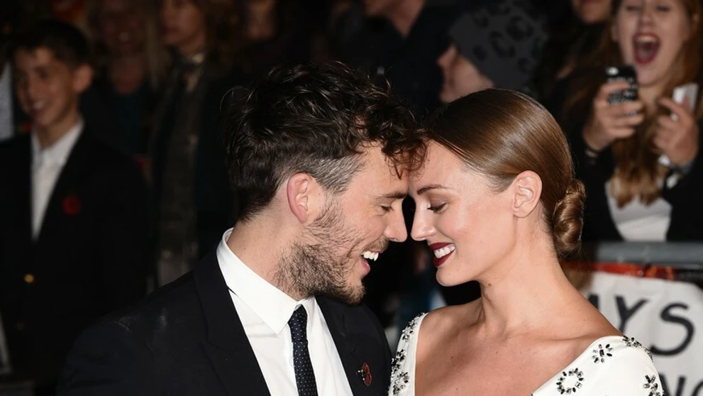 Sam Claflin s manželkou