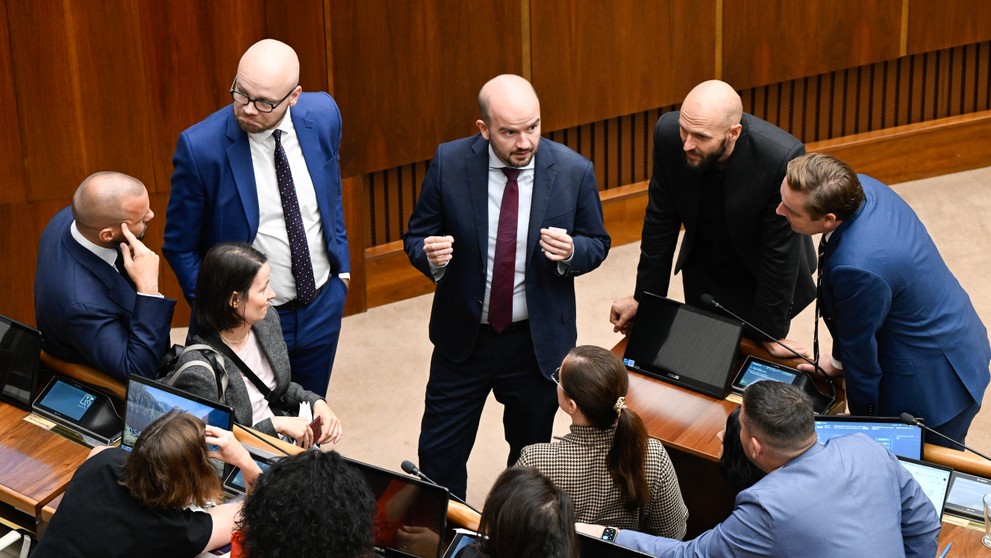 Diskusia poslancov Progresívneho Slovenska