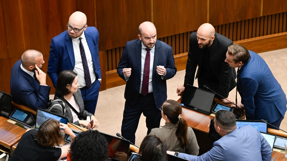Diskusia poslancov Progresívneho Slovenska