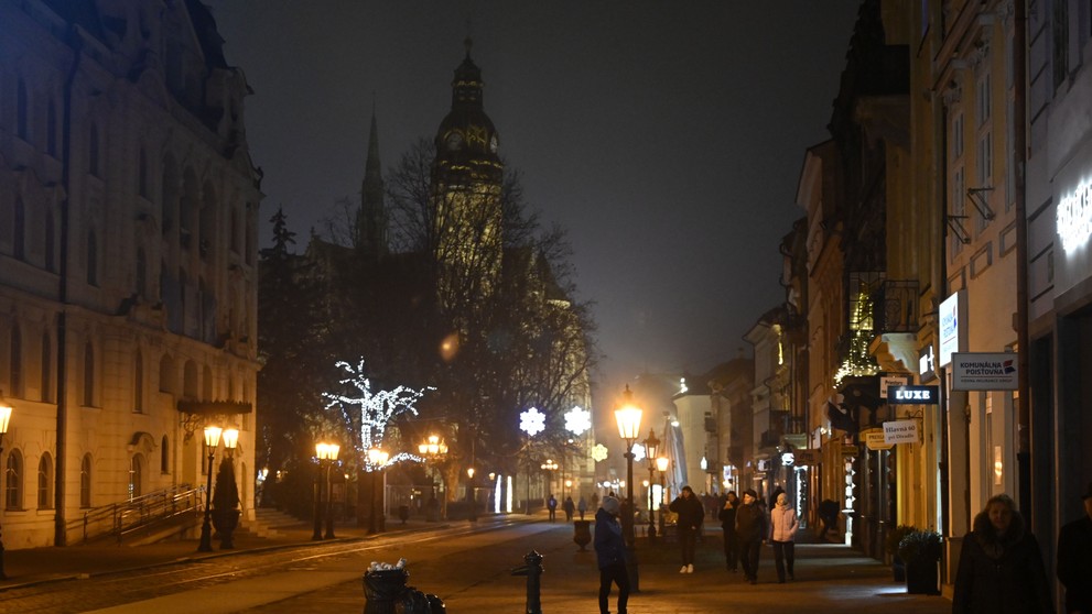 Oslavy Nového roka v Košiciach.