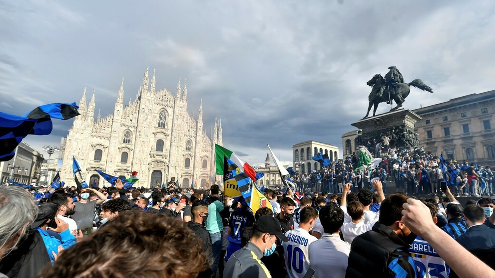 Oslavy v Miláne.