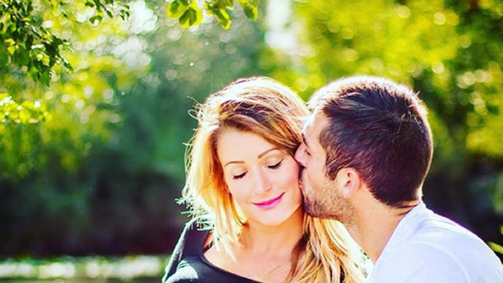 Erika Depetris s manželom. 