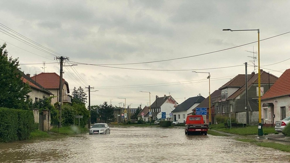 Záplavy na Záhorí.