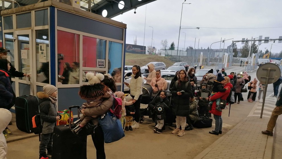 Situácia na hraničnom priechode v Ubli.