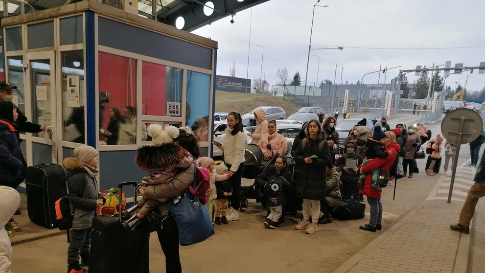 Situácia na hraničnom priechode v Ubli.