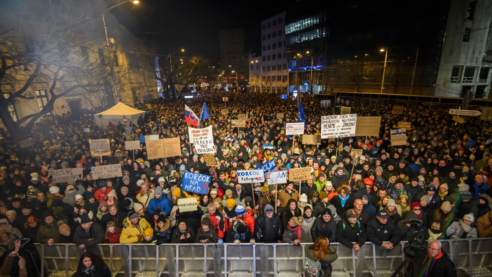 Protest v Bratislave