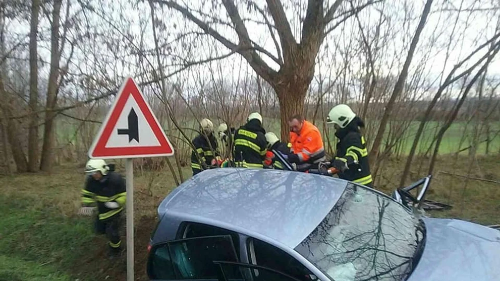 Nehoda pri obci Štefanov