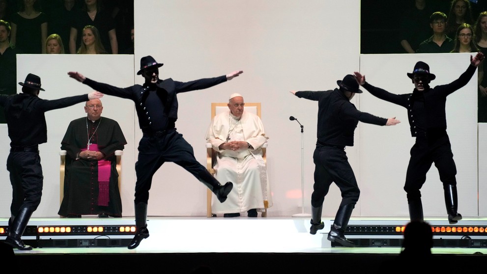 Pápež v Budapešti.