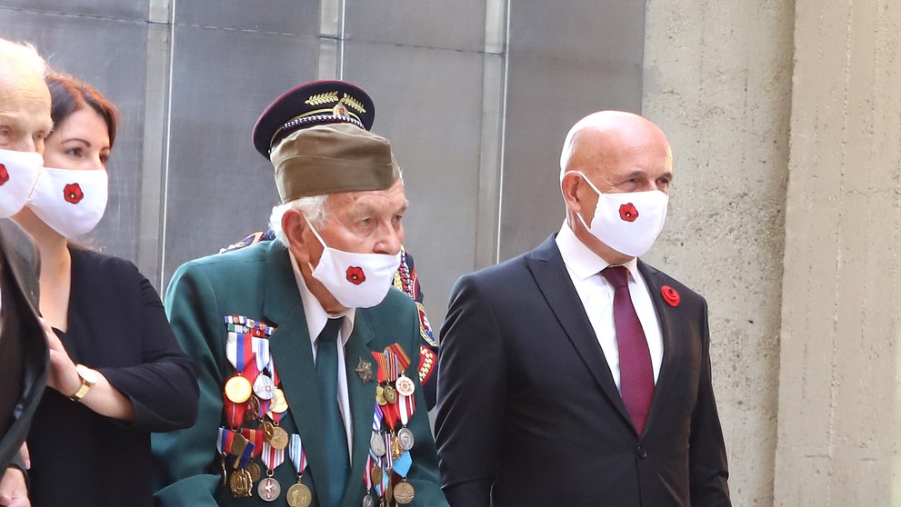 Na snímke účastník Povstania Vladimír Strmeň 