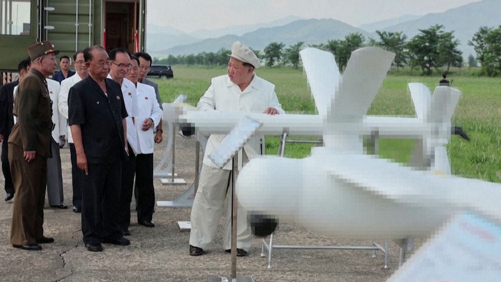 Test severokórejského dronu.