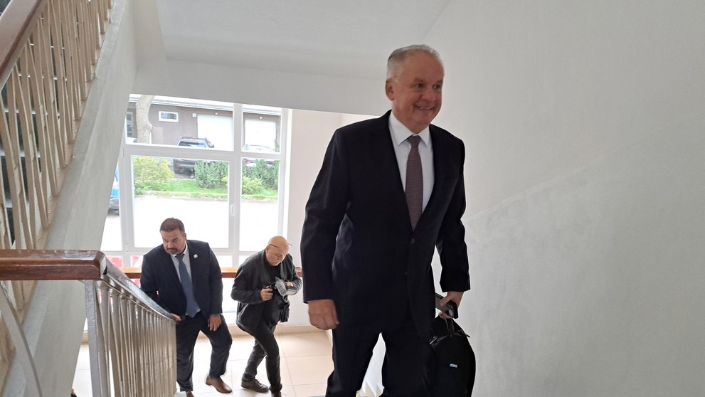 Exprezident Andrej Kiska na súde.