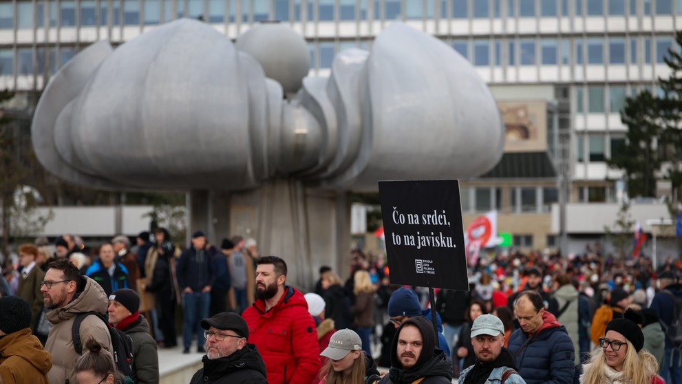 Protestný pochod kultúrnej obce.
