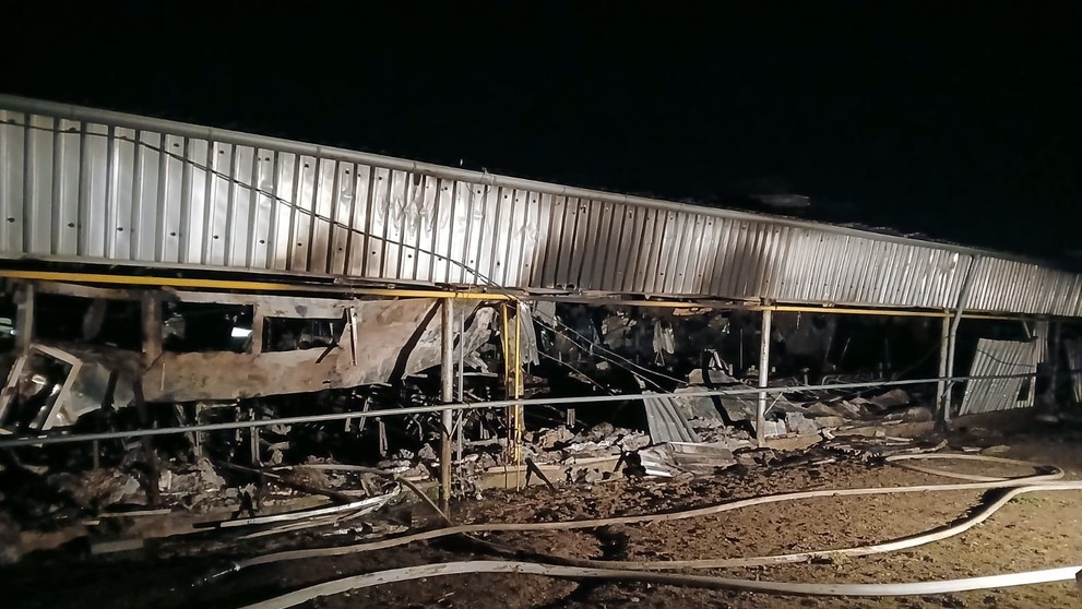 Požiar na farme vo Vištuku