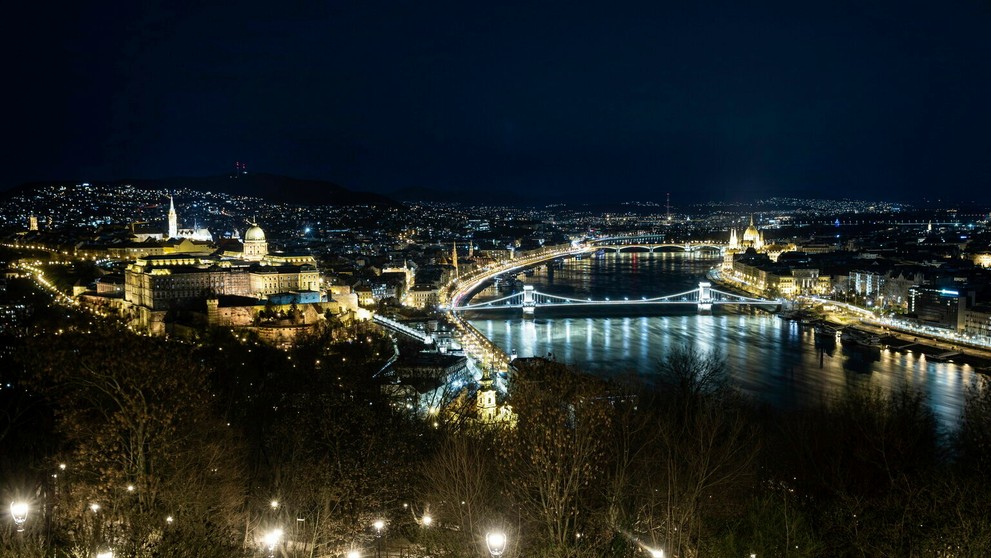 Pohľad na Budapešť.