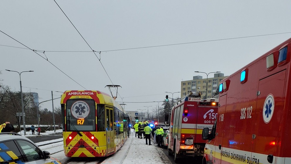 Zrážka električiek v Košiciach