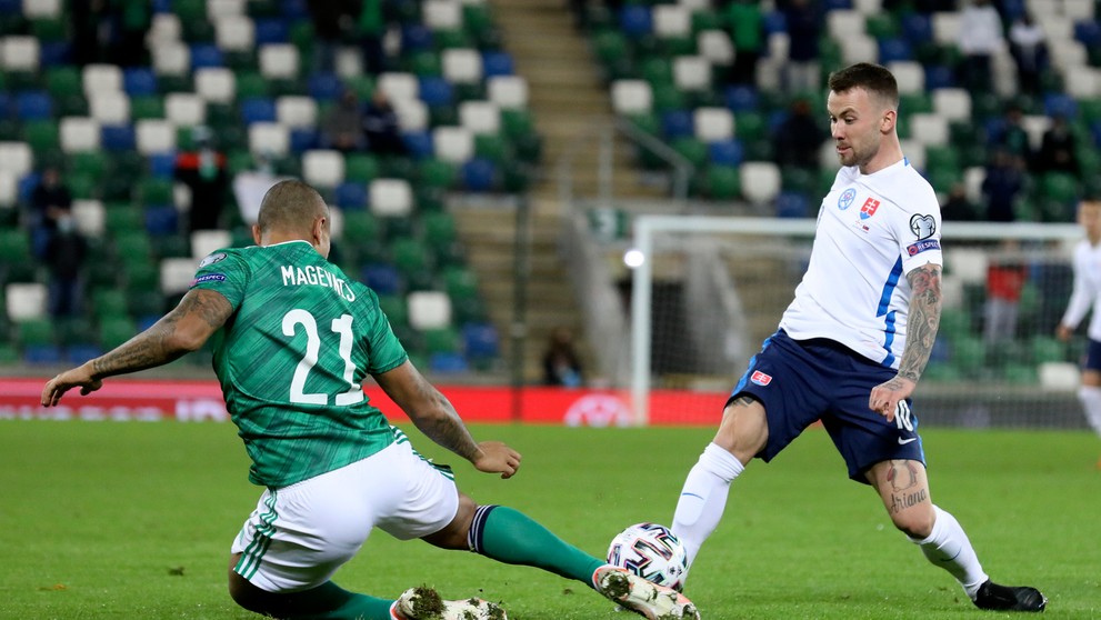 Ondrej Duda vo finále baráže o EURO 2020 na pôde Severného Írska.