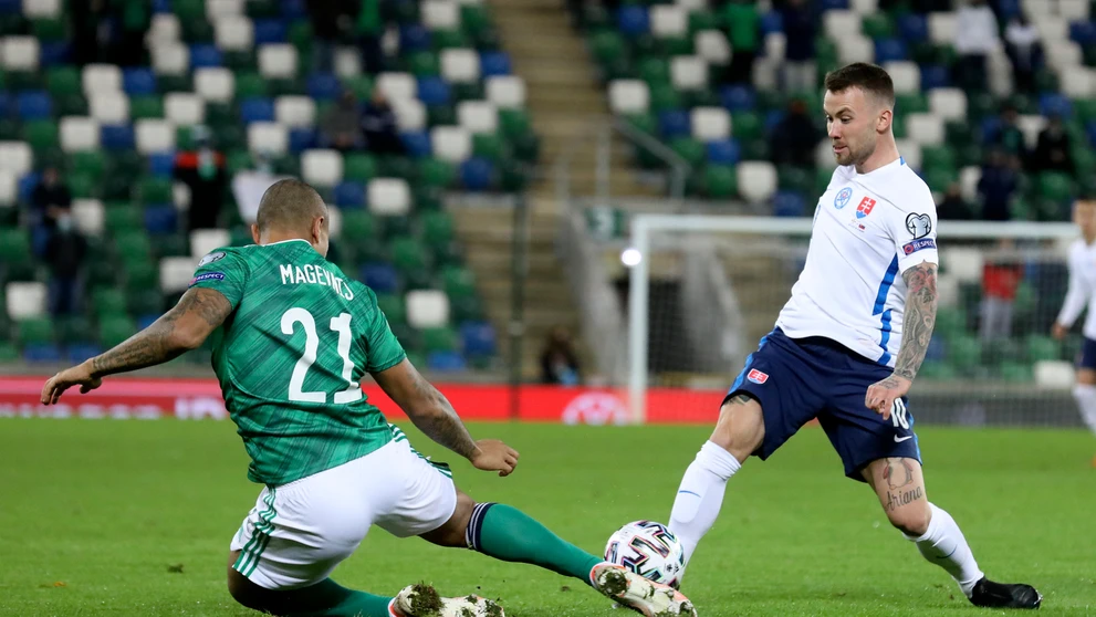 Ondrej Duda vo finále baráže o EURO 2020 na pôde Severného Írska.