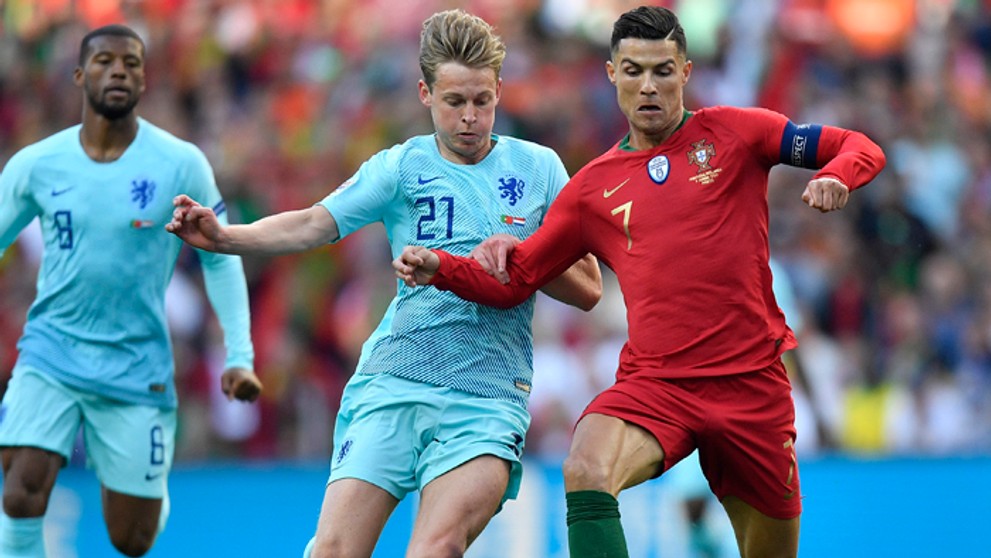 Goncalo Guedes - autor gólu vo finále Ligy národov v dueli Portugalsko - Holandsko.