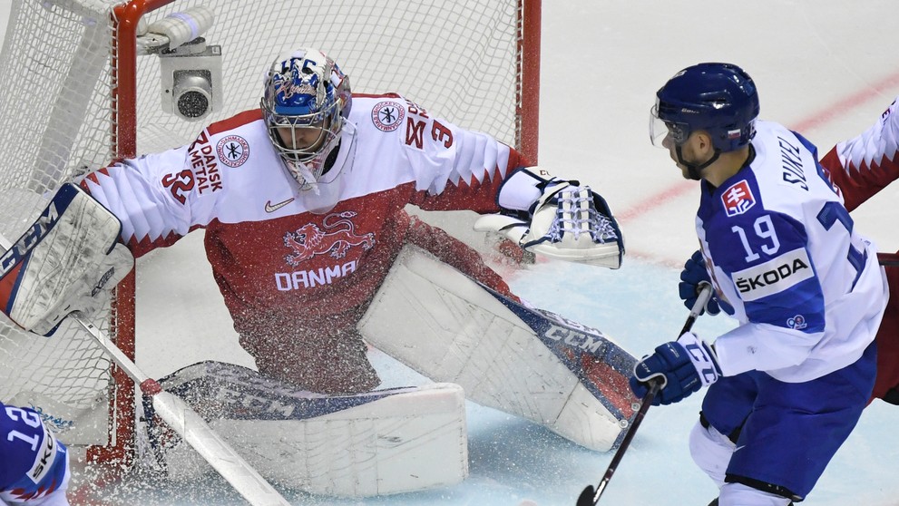 Ladislav Nagy počas zápasu s Dánskom na MS 2019.