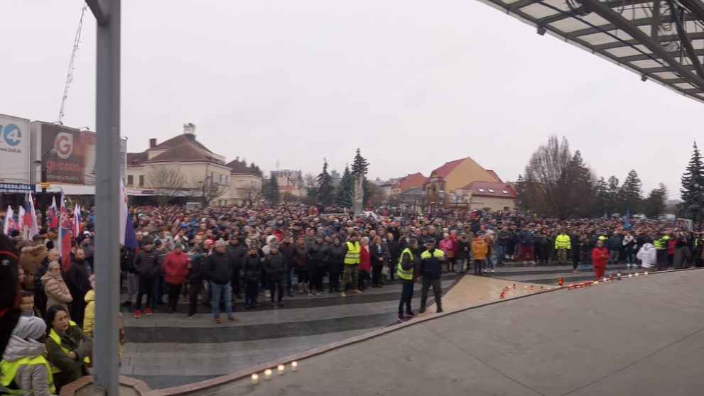 Protest v Michalovciach