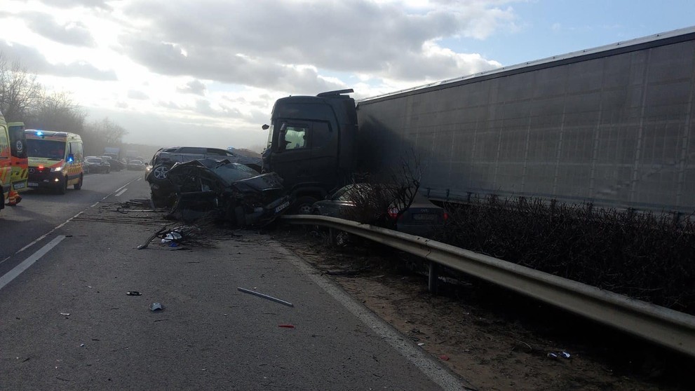 Hromadná nehoda v Maďarsku