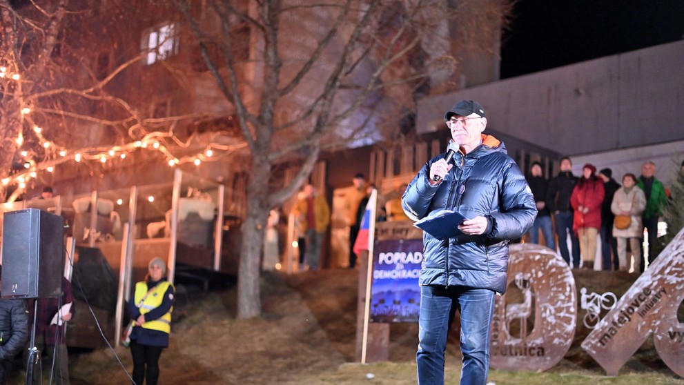 Moderátor občianskych protestov v Poprade